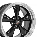 OE Wheels 18'' x 10'' BULLITT Wheel Black with Machined Lip 1994-2004 Mustang GT/V6/MACH1/COBRA
